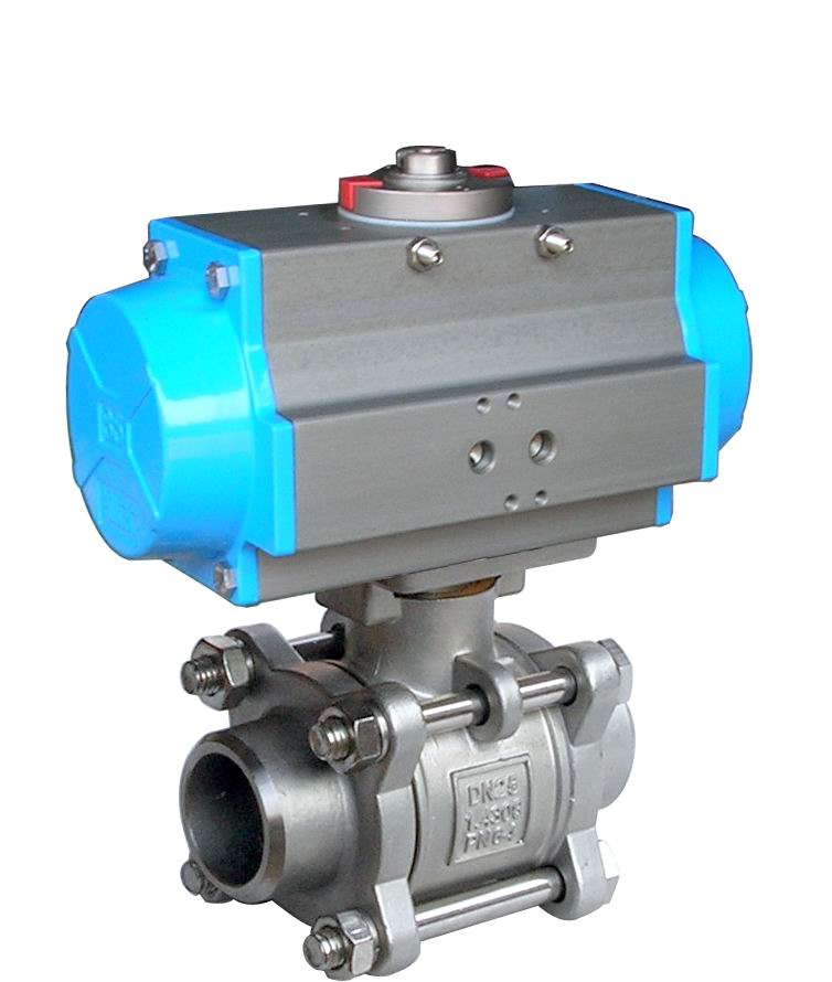 三片式氣動球閥